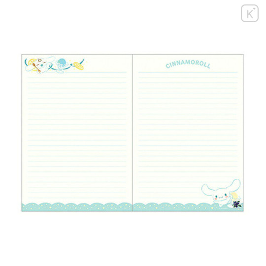 Japan Sanrio × Tomoko Hayashi A5 Notebook - Cinnamoroll : Botanical Floral Gold Foil Stamping - 2