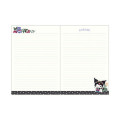 Japan Sanrio × Tomoko Hayashi A5 Notebook - Kuromi : Botanical Floral Gold Foil Stamping - 2