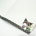 Japan Sanrio × Tomoko Hayashi A5 Notebook - Kuromi : Botanical Floral Gold Foil Stamping - 3