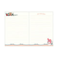 Japan Sanrio × Tomoko Hayashi A5 Notebook - My Melody : Botanical Floral Gold Foil Stamping - 2