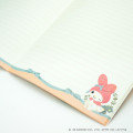 Japan Sanrio × Tomoko Hayashi A5 Notebook - My Melody : Botanical Floral Gold Foil Stamping - 3
