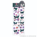 Japan Sanrio × Tomoko Hayashi Puffy Sticker - Kuromi : Fun with Friends - 1