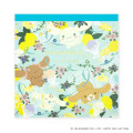 Japan Sanrio × Tomoko Hayashi Square Memo Pad - Cinnamoroll : Botanical Floral - 1