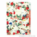 Japan Sanrio 3 Pockets A5 Clear File - Hello Kitty & Mimmy & Tiny Chum : Botanical Floral - 1
