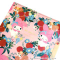 Japan Sanrio 3 Pockets A5 Clear File - My Melody : Botanical Floral - 3