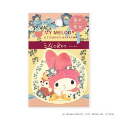 Japan Sanrio × Tomoko Hayashi Die-Cut Sticker - My Melody : Botanical Floral