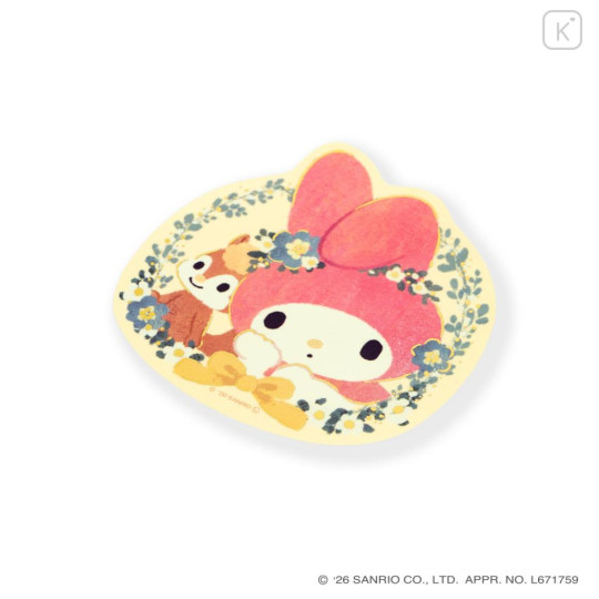 Japan Sanrio × Tomoko Hayashi Die-Cut Sticker - My Melody : Botanical Floral - 2