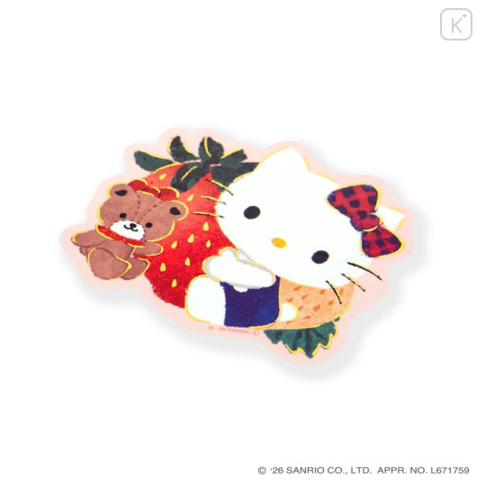 Japan Sanrio × Tomoko Hayashi Die-Cut Sticker - Hello Kitty : Botanical Floral - 2