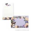 Japan Sanrio × Tomoko Hayashi Letter Set - Kuromi : Botanical Floral - 2