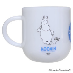 Japan Moomin Milky White Heat-Resistant Glass Mug - Moomintroll