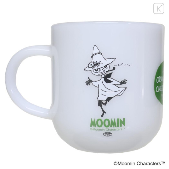 Japan Moomin Milky White Heat-Resistant Glass Mug - Snufkin - 1