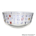 Japan Moomin Deep Glass Bowl - Moomin : Alphabet - 1