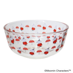 Japan Moomin Deep Glass Bowl - Little My : Umbrella