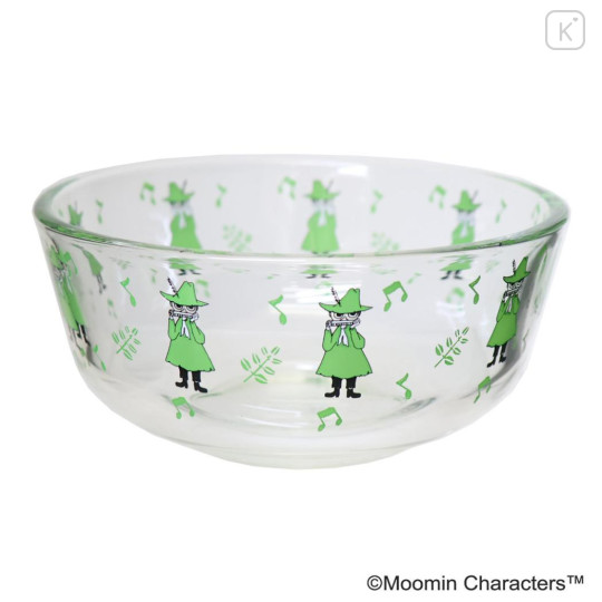 Japan Moomin Deep Glass Bowl - Snufkin : Music - 1