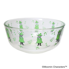 Japan Moomin Deep Glass Bowl - Snufkin : Music