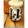Japan Moomin Wooden Lid Glass Canister - Moomintroll & Snufkin : Red - 4