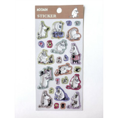 Japan Moomin 3D Hard Epoxy Sticker - Moomintroll