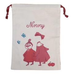 Japan Moomin Drawstring Bag - Little My & Ninny