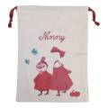 Japan Moomin Drawstring Bag - Little My & Ninny - 1