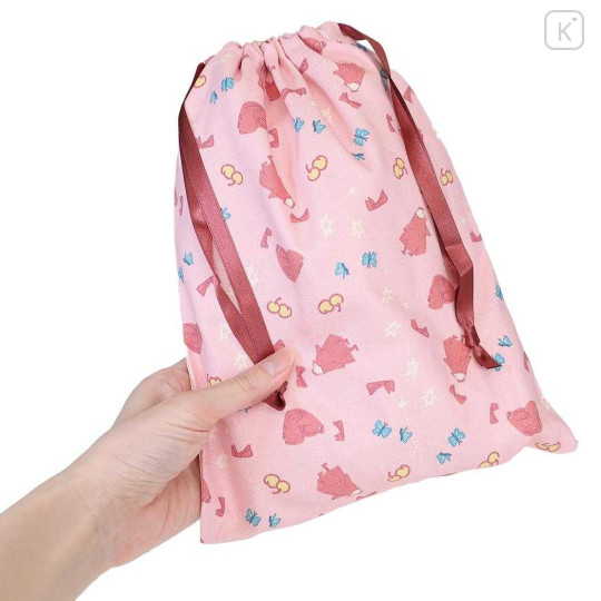 Japan Moomin Drawstring Bag - Little My & Ninny - 2