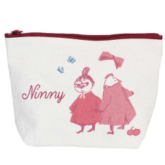 Japan Moomin Boat-Shaped Pouch - Little My & Ninny