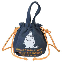 Japan Moomin 2-Way Drawstring Bag - Moomintroll : Grumpy