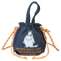 Japan Moomin 2-Way Drawstring Bag - Moomintroll : Grumpy - 1