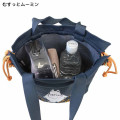 Japan Moomin 2-Way Drawstring Bag - Moomintroll : Grumpy - 3