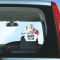 Japan Moomin Car Swing Safety Sign - Little My & Moomintroll - 3