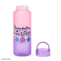 Japan Sanrio Original Clear Bottle with Handle - Mr. Men & Little Miss : Cheerful Typographic Purple - 3