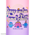 Japan Sanrio Original Clear Bottle with Handle - Mr. Men & Little Miss : Cheerful Typographic Purple - 4