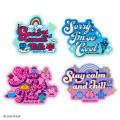 Japan Sanrio Original Sticker Set - Mr. Men & Little Miss : Cheerful Typographic - 4