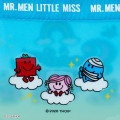 Japan Sanrio Original Clear Pouch - Mr. Men & Little Miss : Cheerful Typographic Blue - 4