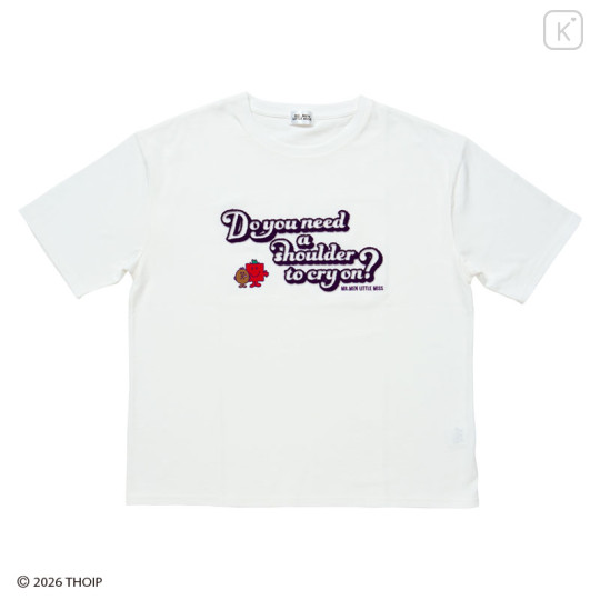 Japan Sanrio Original T-shirt - Mr. Men & Little Miss : Cheerful Typographic - 1