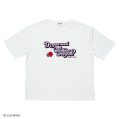 Japan Sanrio Original T-shirt - Mr. Men & Little Miss : Cheerful Typographic