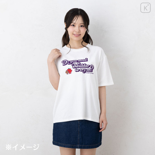 Japan Sanrio Original T-shirt - Mr. Men & Little Miss : Cheerful Typographic - 3