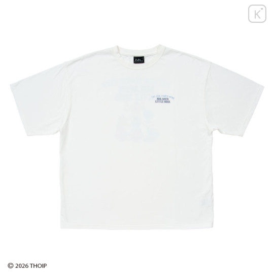 Japan Sanrio Original T-Shirt - Mr. Men & Little Miss : Everyone White - 1