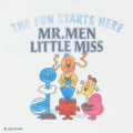 Japan Sanrio Original T-Shirt - Mr. Men & Little Miss : Everyone White - 4