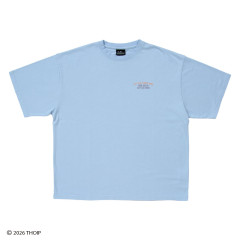 Japan Sanrio Original T-Shirt - Mr. Men & Little Miss : Everyone Light Blue