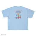 Japan Sanrio Original T-Shirt - Mr. Men & Little Miss : Everyone Light Blue - 2