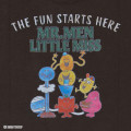 Japan Sanrio Original T-Shirt - Mr. Men & Little Miss : Everyone Gray - 4