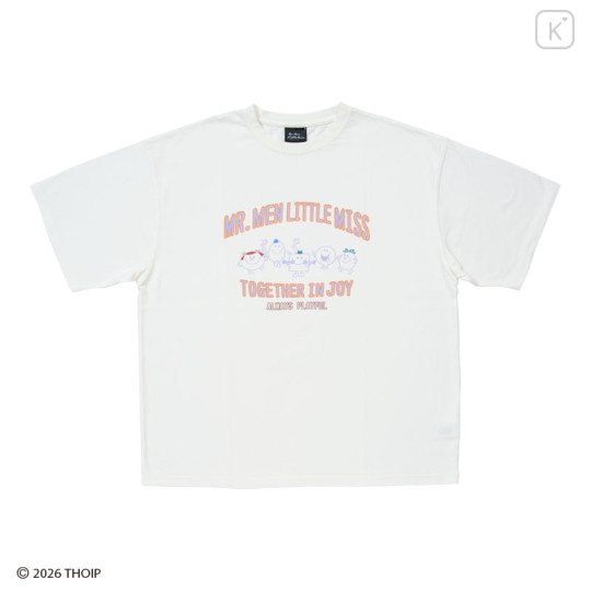 Japan Sanrio Original T-Shirt - Mr. Men & Little Miss : White - 1