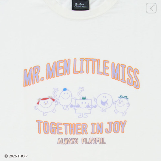 Japan Sanrio Original T-Shirt - Mr. Men & Little Miss : White - 2