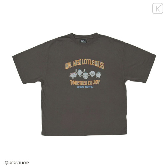 Japan Sanrio Original T-Shirt - Mr. Men & Little Miss : Gray - 1