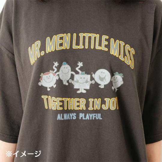 Japan Sanrio Original T-Shirt - Mr. Men & Little Miss : Orange - 6