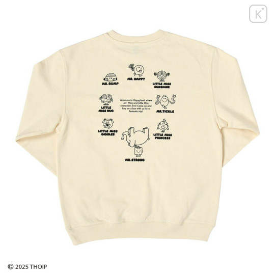 Japan Sanrio Original Sweatshirt (M) - Mr. Men & Little Miss : Silhouette - 2