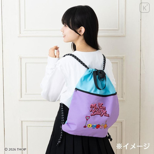 Japan Sanrio Original Knapsack - Mr. Men & Little Miss : Bus Stop - 4