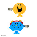 Japan Sanrio Original Bangs Clip Set - Mr. Men & Little Miss : Happy & Giggles - 2