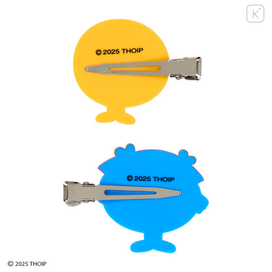 Japan Sanrio Original Bangs Clip Set - Mr. Men & Little Miss : Happy & Giggles - 3