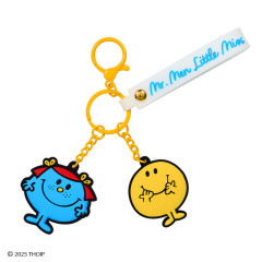 Japan Sanrio Original Rubber Keychain - Mr. Men & Little Miss : Happy & Giggles
